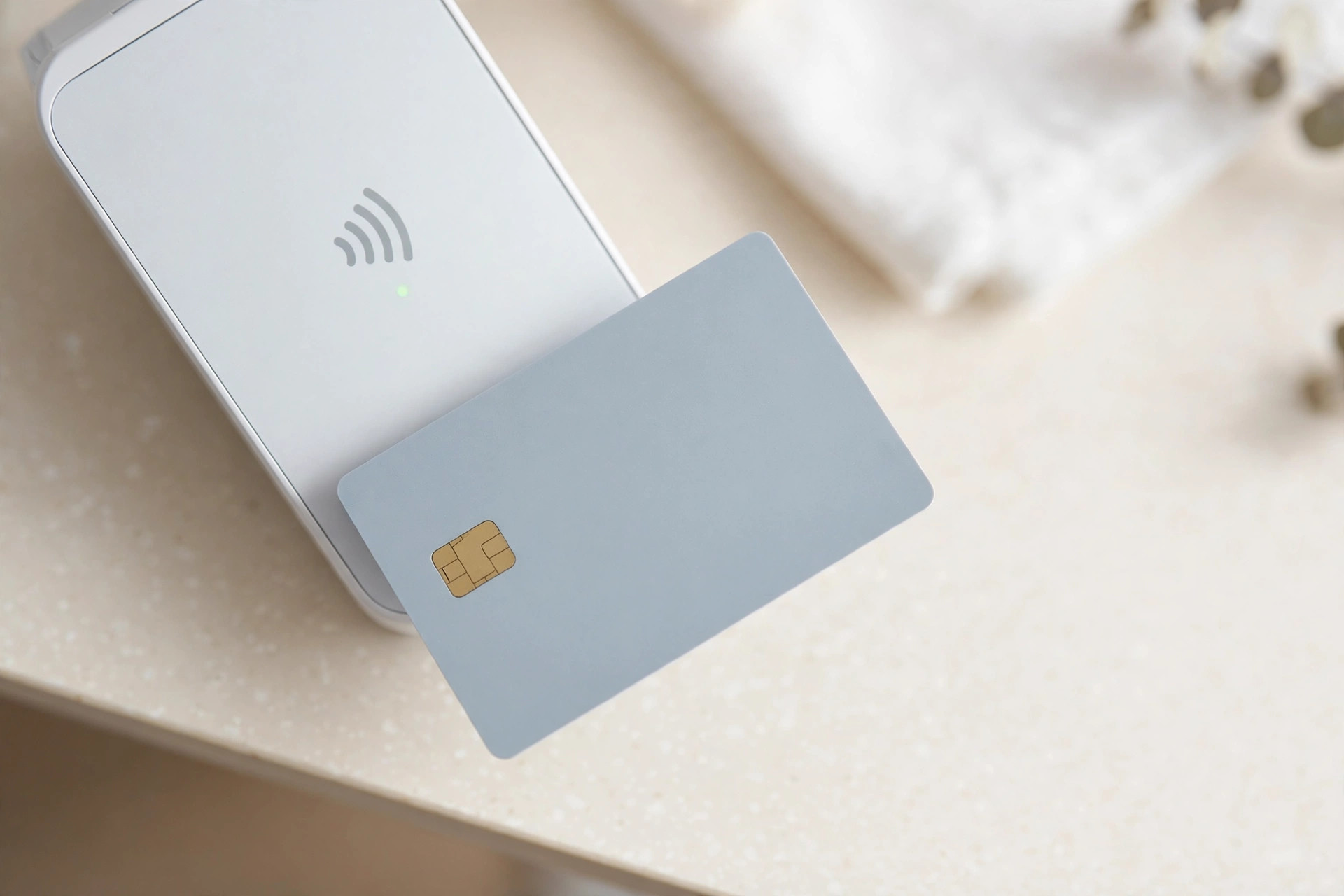 Card tapping a payment terminal